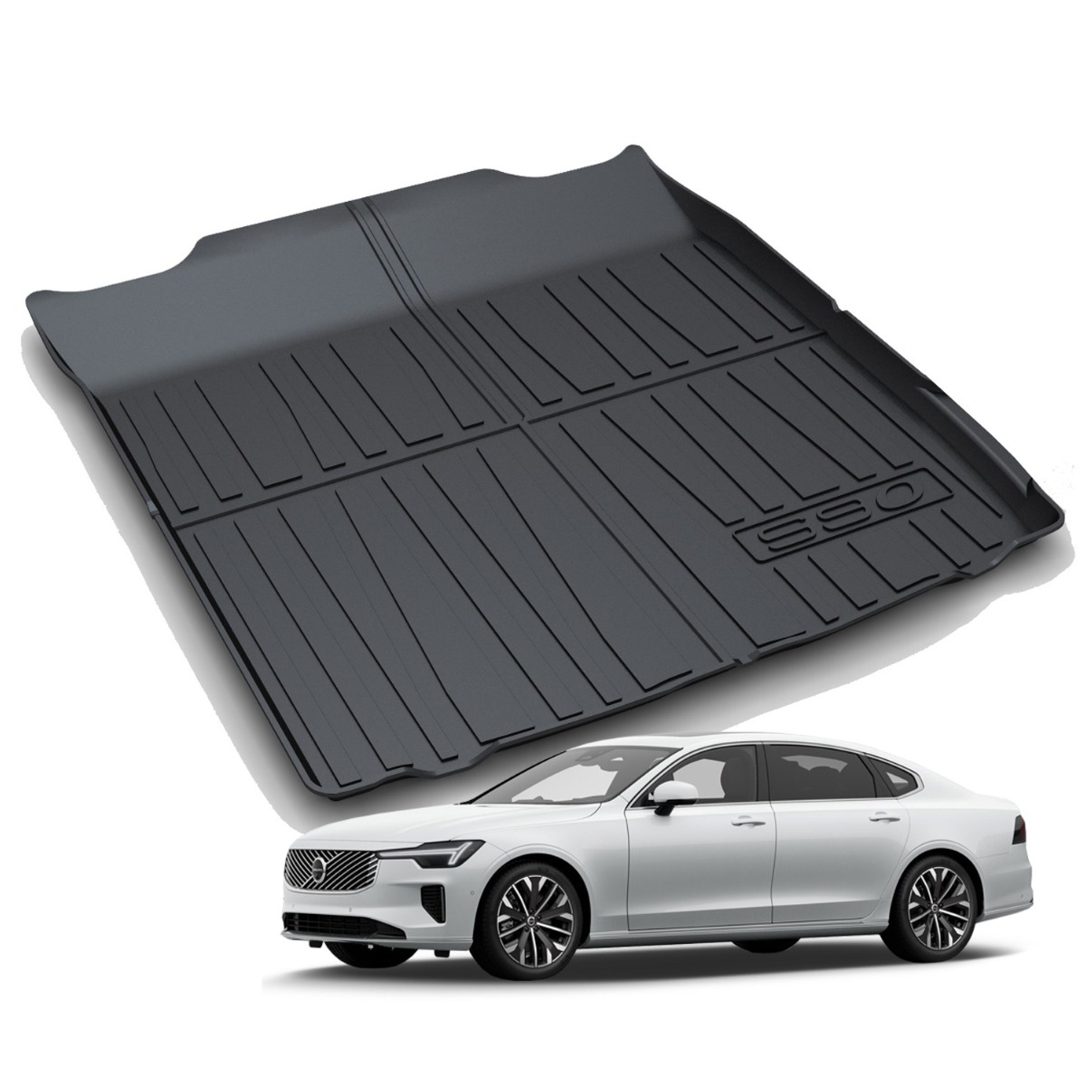 리얼핏 볼보 S90 트렁크매트 (16년~25년) 논슬립 3D TPE [호환], 단일색상 55,000원