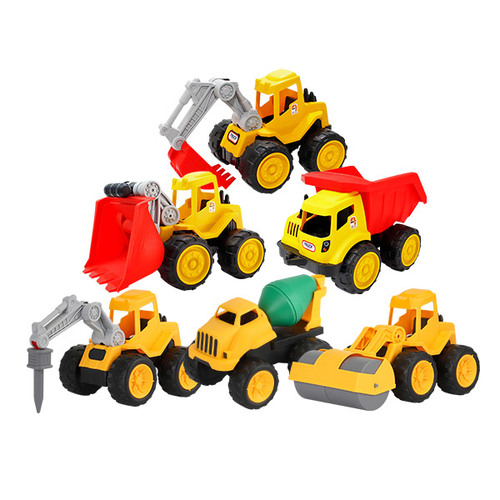[캐스B] 플레이 뉴모래차 6종세트(1898set) 포크레인 공사장 놀이 중장비 자동차 104,000원