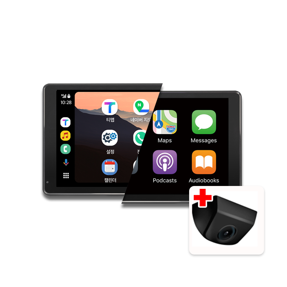 마이딘 안드로이드 오토 무선 카플레이 티맵 내비게이션 모니터, 2GB, NX700+후방카메라(승용차용) 124,000원