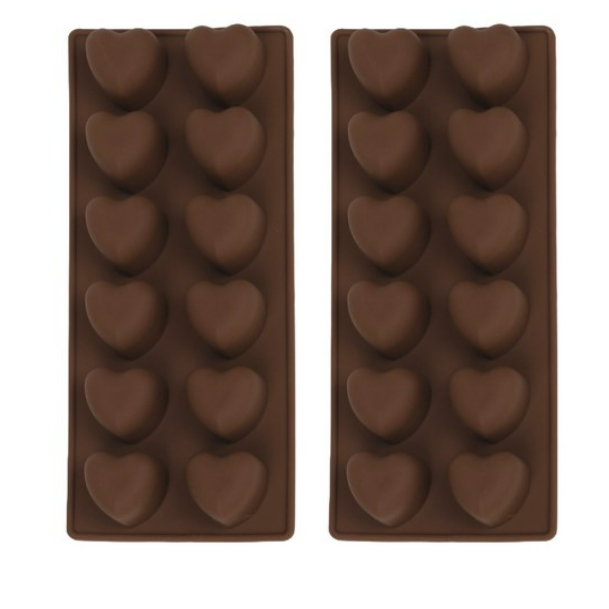 초콜릿 젤리 얼음 푸딩 만들기 하트 실리콘 베이킹 몰드 12구 230 x 95 x 25 mm 49,800원
