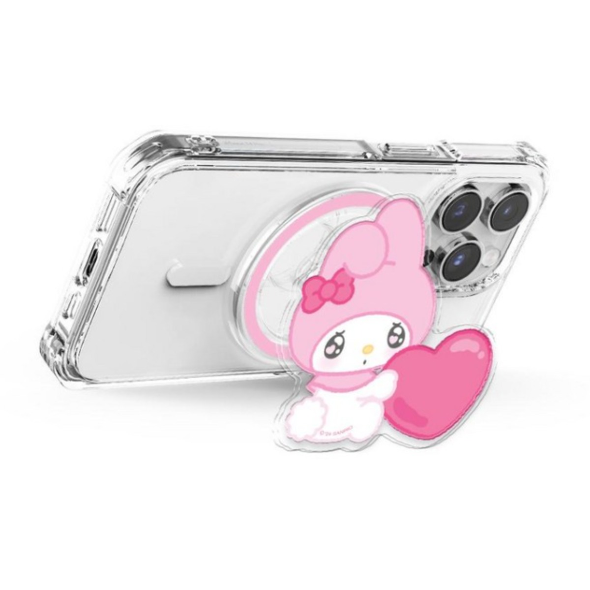 (정품)산리오 허그미 그립 투명 마그네틱 스마트톡+자석링(맥세이프 호환), 1개, 허그미_마이멜로디 19,500원