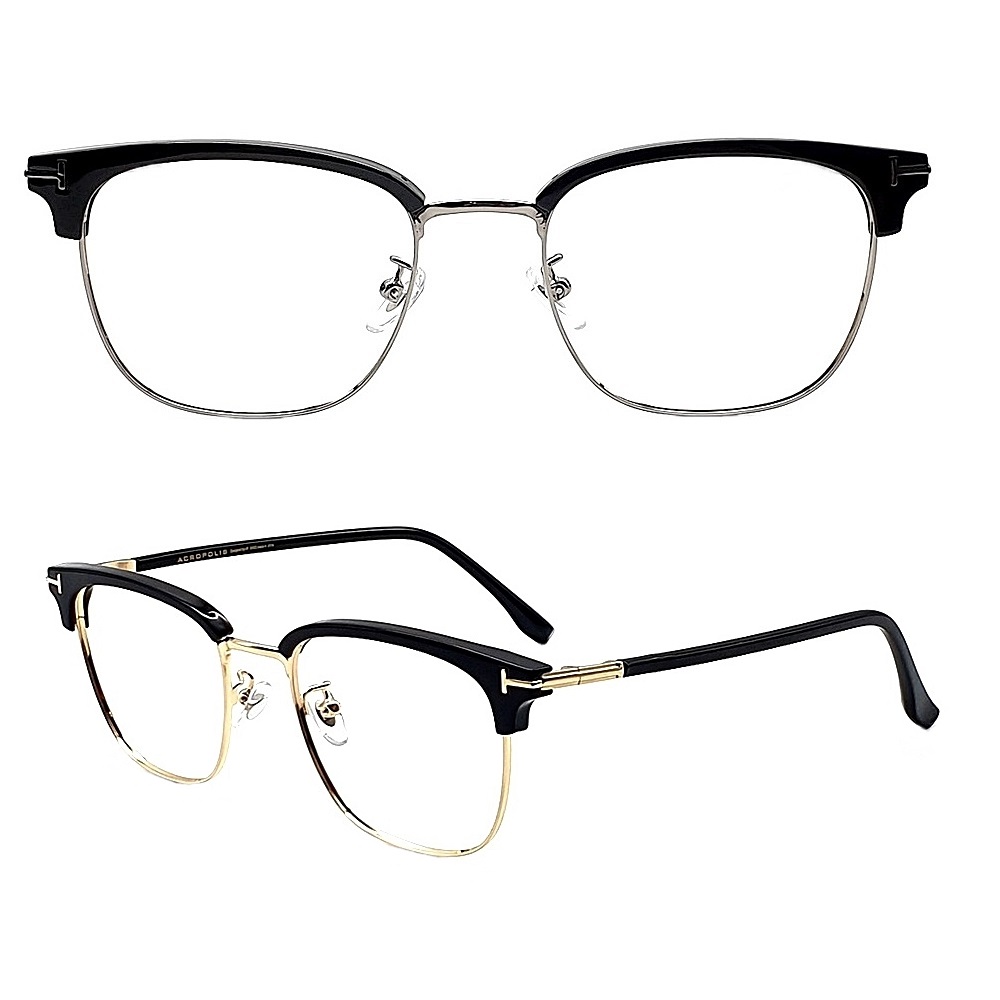 [오늘발송] EYES ONE 고퀄리티 히금테 반뿔테 안경 사각 스퀘어 직사각형 투명 안경테 35,900원