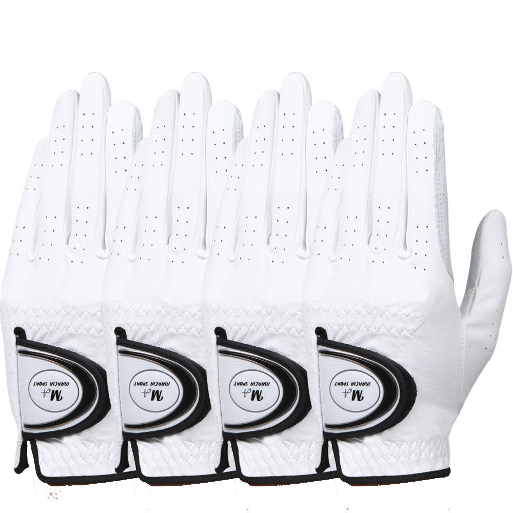 마르시아 남성용 반양피 골프장갑 왼손착용4장 21~26호, 화이트, 4개 15,090원