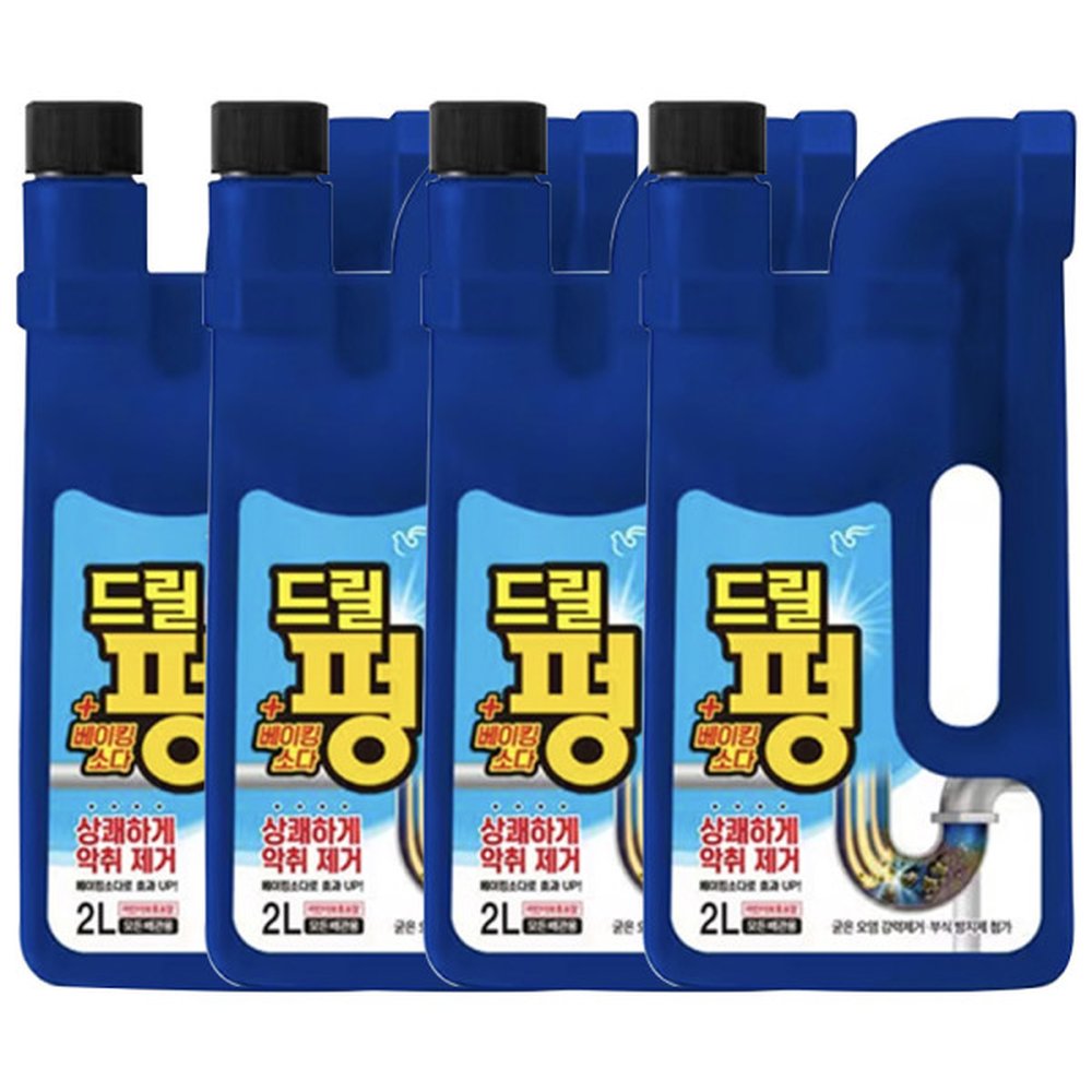 피죤 드릴펑 2L x4개 배관막힘 배수구클리너 세정제 뚫어뻥 26,620원