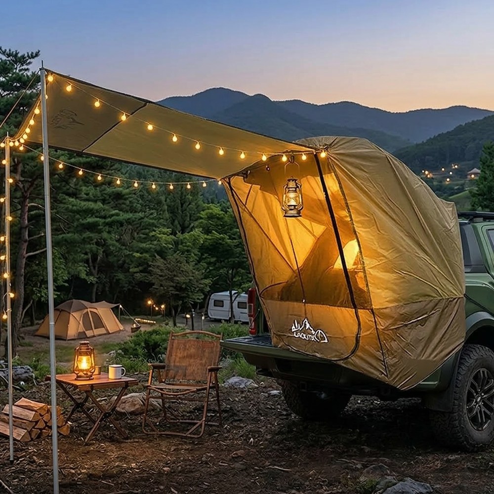 차박텐트 차량용 도킹 꼬리 텐트 폴대 가방 포함, 차량용2-3인, 카키브라운 79,800원