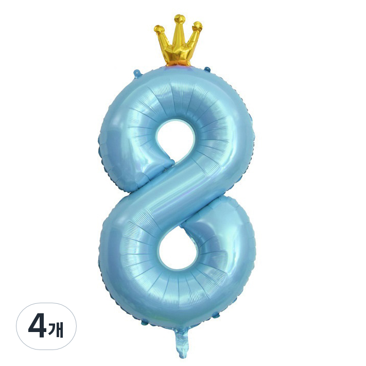 이자벨홈 생일파티 왕관 숫자 풍선 8 초대형 20,400원