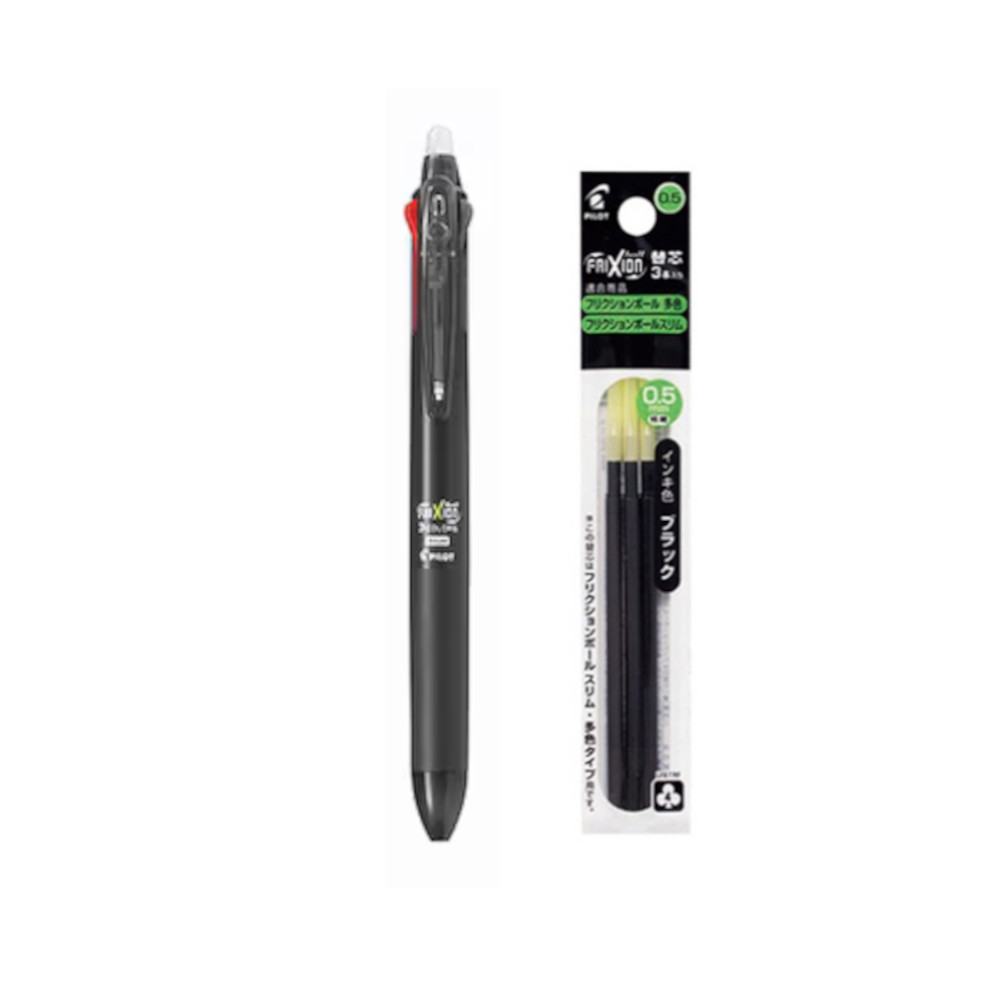 파이롯트 유성펜 프릭션 3색 슬림 0.5mm 블랙바디(1개)+ 유성리필심 0.5mm 블랙(3개) 18,500원