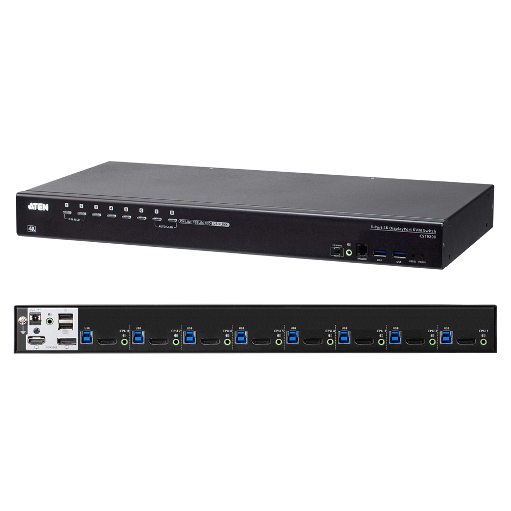ATEN CS19208 8포트 USB 3.0 4K DisplayPort KVM 스위치 1,820,000원
