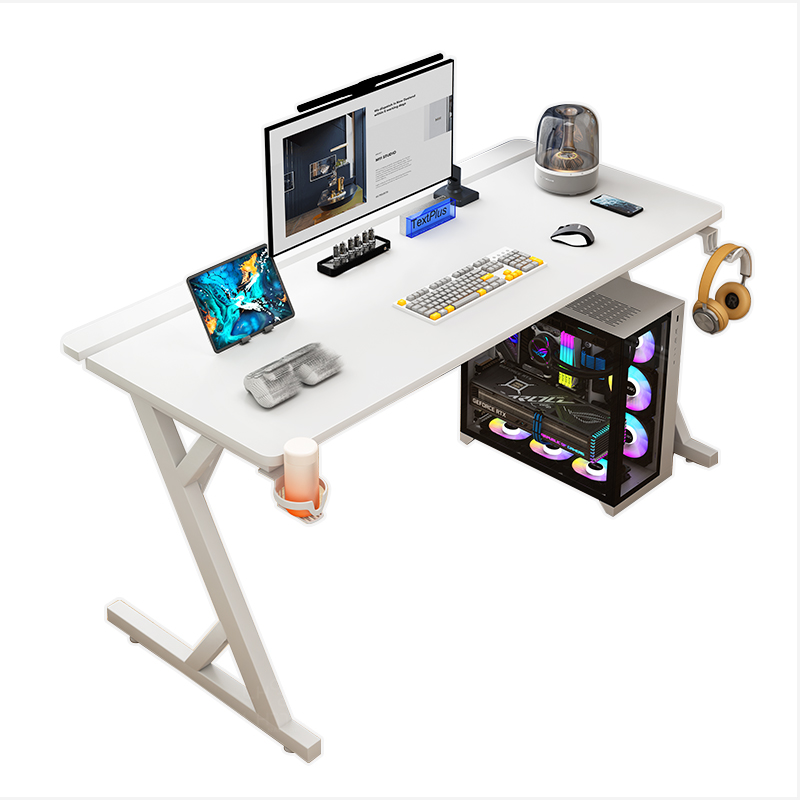 내일내꺼 Z자형 게이밍 컴퓨터 책상 ZD001, 화이트 108,000원