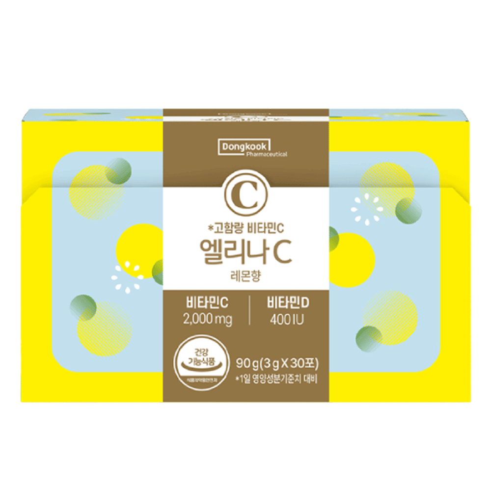 동국제약 엘리나C 고함량 비타민C 2000mg 비타민D 400IU, 90g, 1개 10,900원