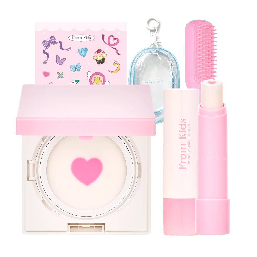 [프리미엄]프롬키즈 컬러풀 세트 2종 유아 어린이 초등 화장놀이 뷰티 메이크업 선물, 1개, 핑키세트 39,900원
