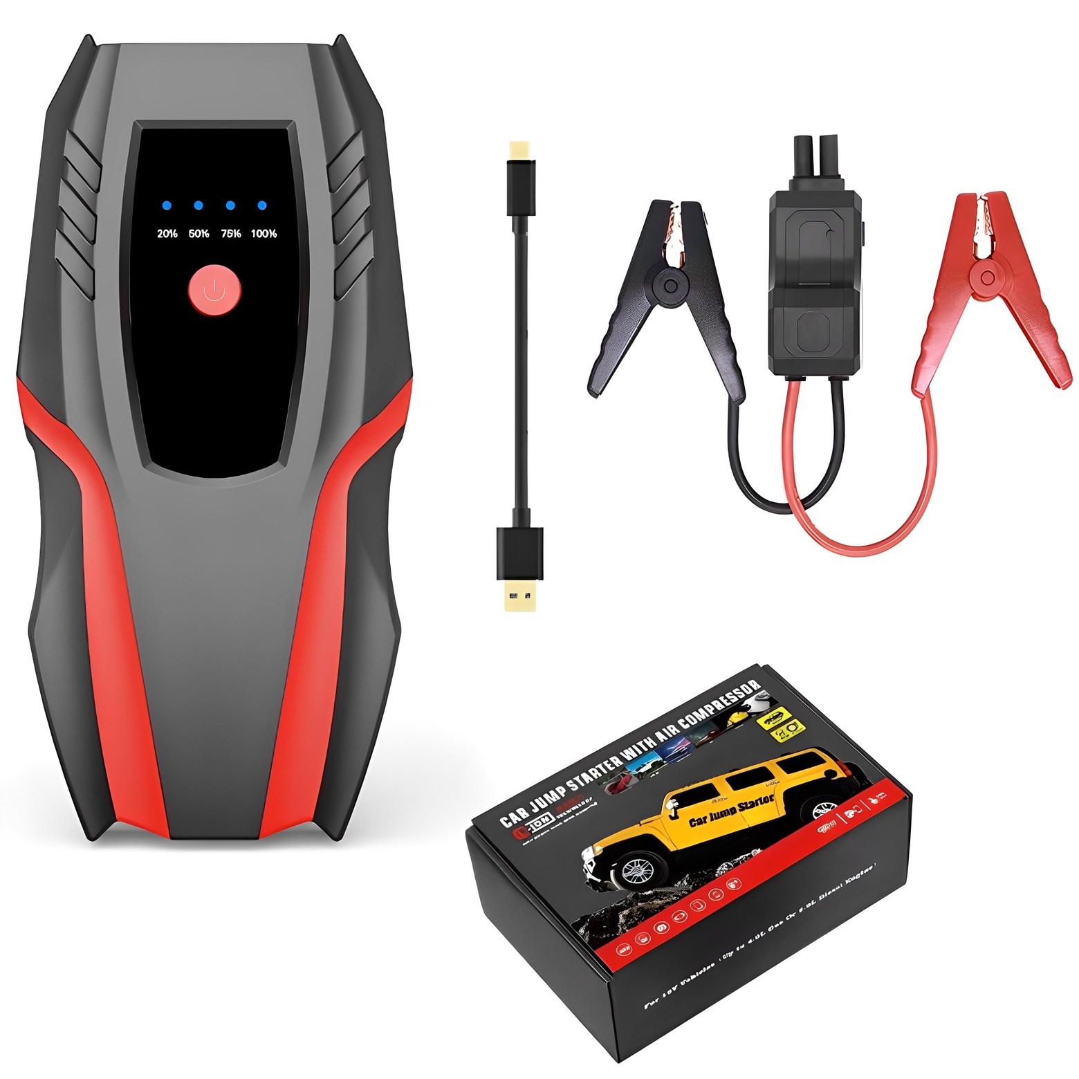 (국내배송) 제로쿨  차량용 점프스타터 6000 mah 스마트 안전 점프선 43,990원