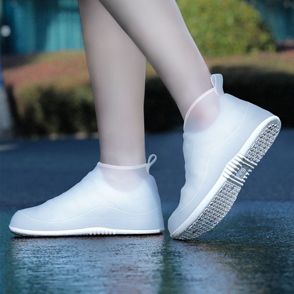 고급 실리콘 신발 방수 커버 장마 미끄럼방지 슈즈 덧신 운동화 덮개 레인슈즈 오염 보호 비올때, 1개, XXL 10,800원