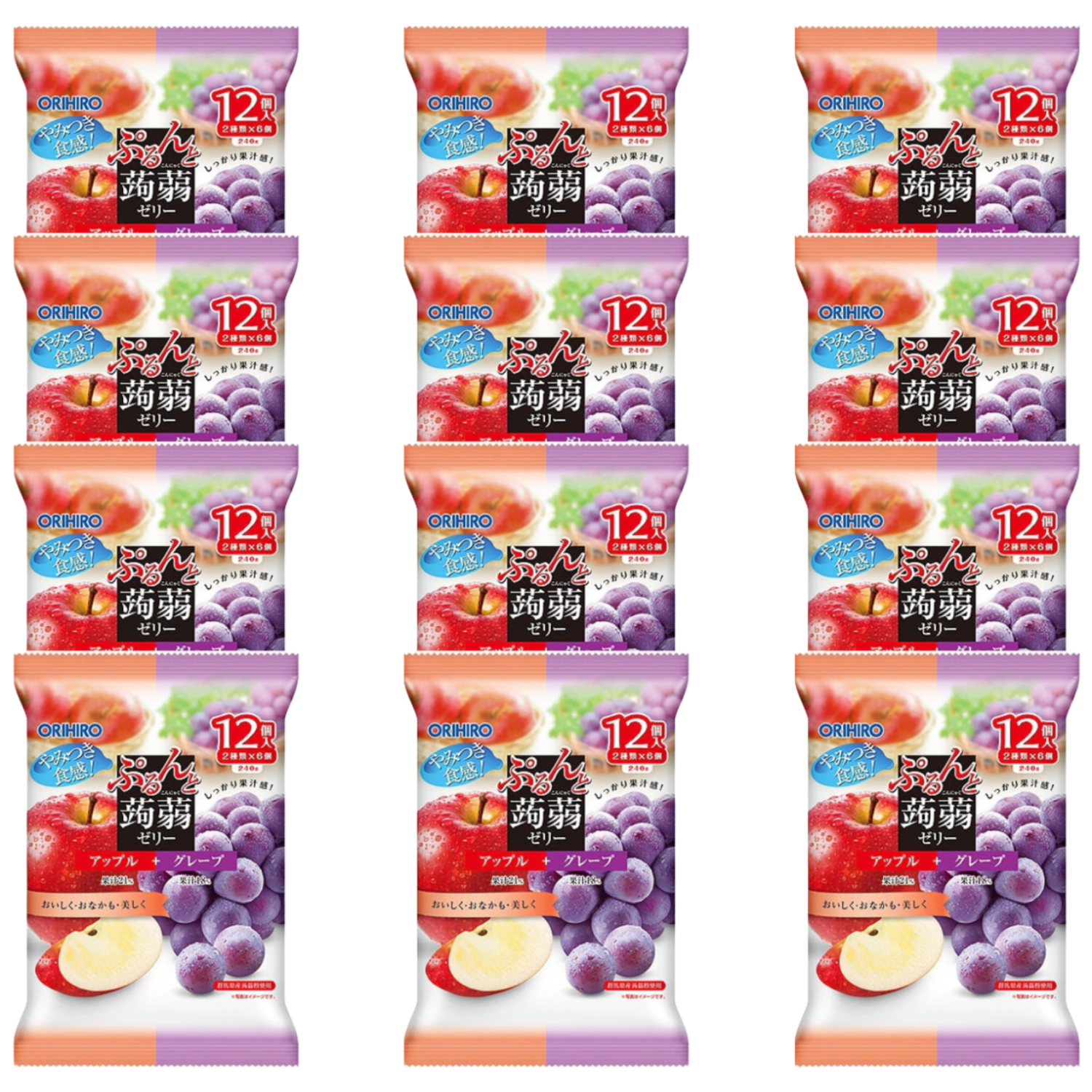3일배송 오리히로 곤약젤리 사과 포도, 144개, 20g 54,900원