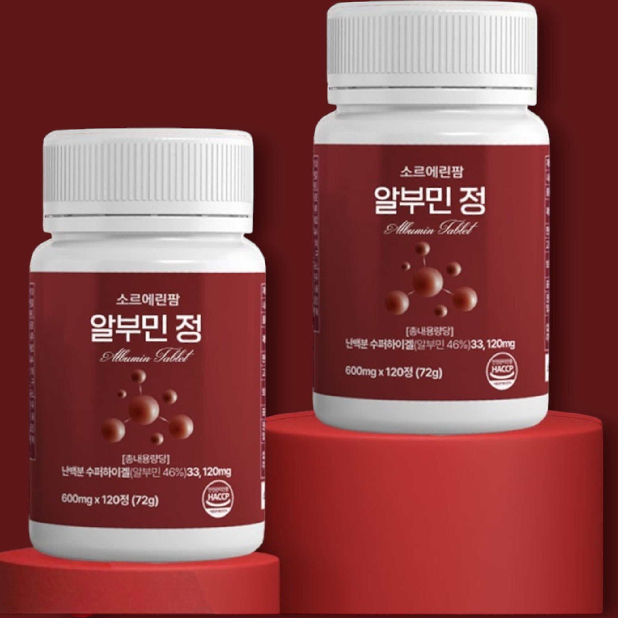 소르에린팜 고단백 고함량 알부민 정 120정 4개월분 간건강 피로회복 이너뷰티 19,800원