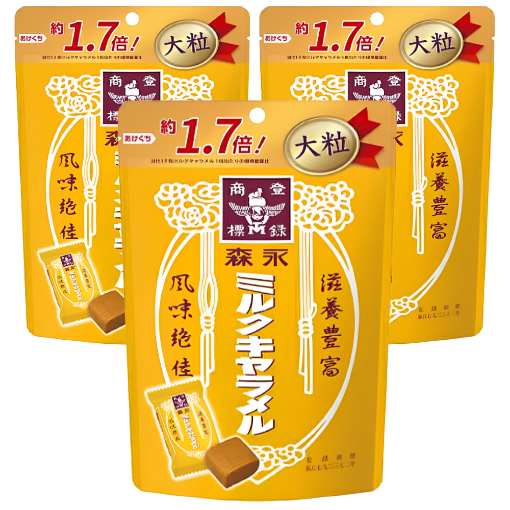 모리나가 밀크 카라멜 (사이즈 UP) 일본 전통 추억의 카라멜+하이츄35g 카라멜 혼합 세트, 132g, 3개 17,800원