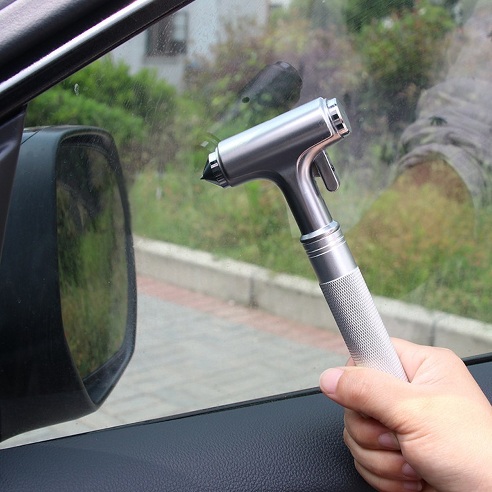 하루네 비상탈출 차량용 안전벨트 컷터 기능 해머망치 1개 실버 색상 6,900원