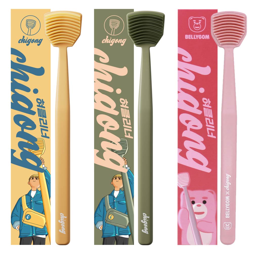 치공 SGS 사탕수수 혀클리너 3P 그린 옐로우 핑크 대한민국 국내제조 직접생산 회사용 선물용 여행용, 3개, 10g 13,520원