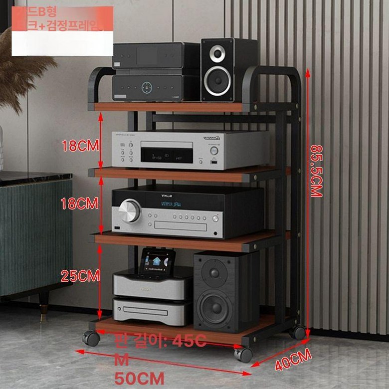 오디오랙 장식장 거실장 음향 엠프 거실 진열대 호두 코너장 앰프 장비 콘솔 티비 캐비닛 거치대 스피커 70,300원