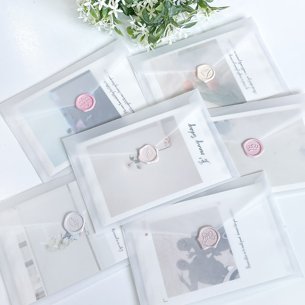 미마르 청첩장 엽서 반투명 봉투, 100매 14,800원