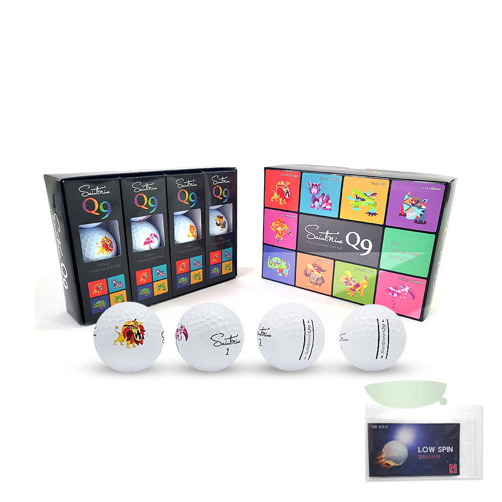 [3피스] 세인트나인Q9 골프공 선물세트 비거리골프공 고반발 탄성코어 332딤플, 화이트 12개입, 12개입, 5세트 170,940원