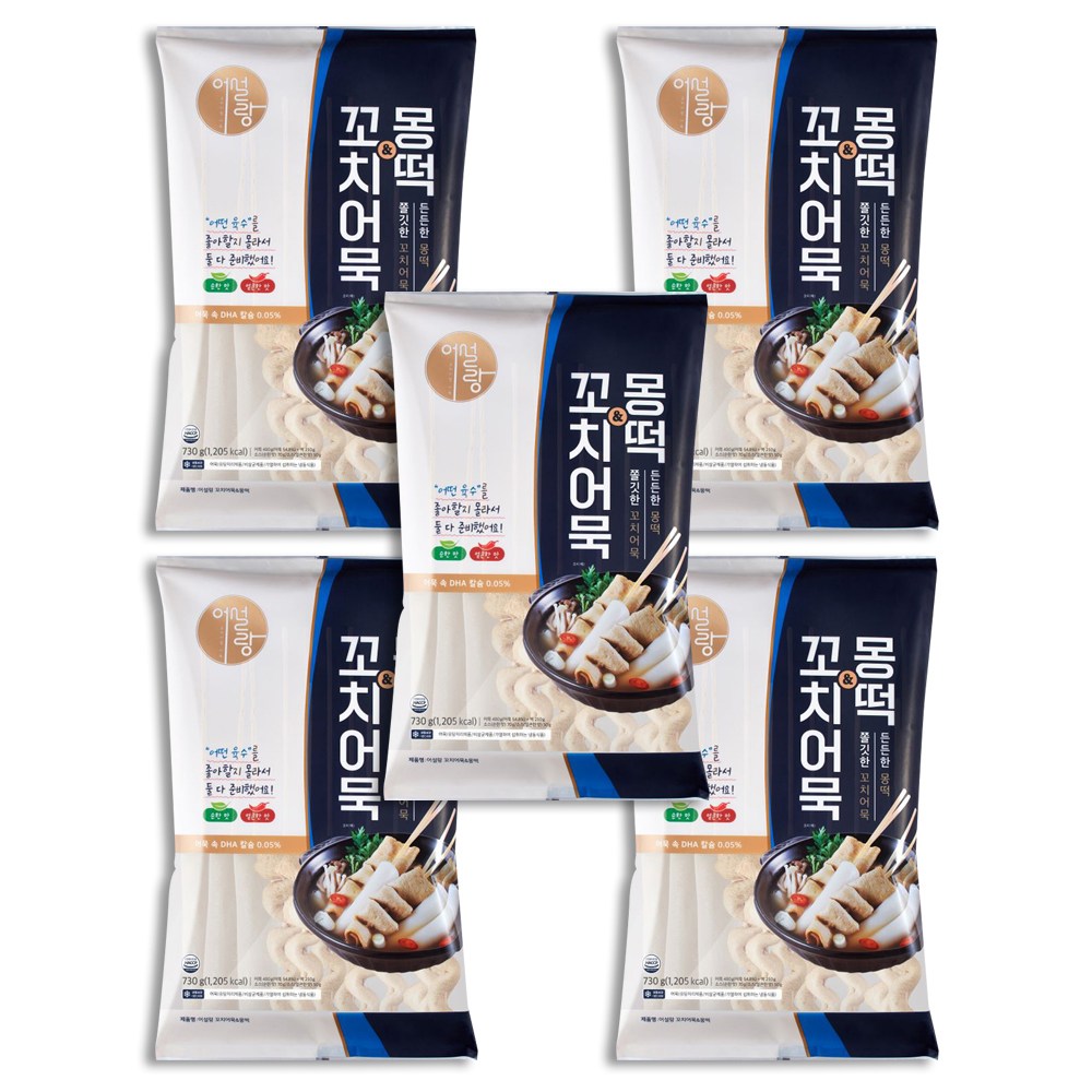 부산어묵 어설랑 THE 맛있는 꼬치어묵 & 몽떡 730g (냉동), 5개, 730g 53,900원