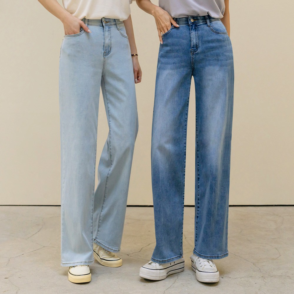 앤더데이 여성용 깔끔 보정 꿀핏 소프트스판 와이드진 30,940원