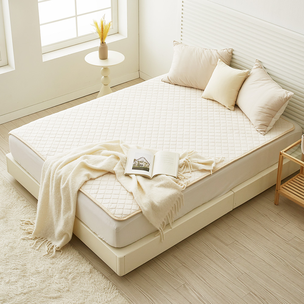 눕자 카본 소프트 극세사 탄소 전기매트, 베이지, 퀸분리난방(160 x 200 cm) 96,970원