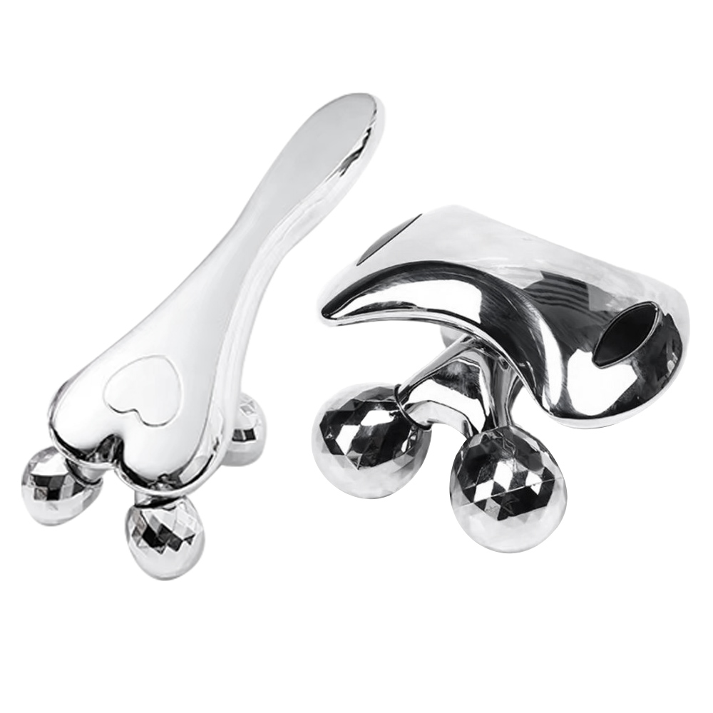 쓰리몰 4구 페이스 마사지 롤러 얼굴 리프팅기 탄력 관리 뷰티 홈케어 마사지기, 1개 8,900원