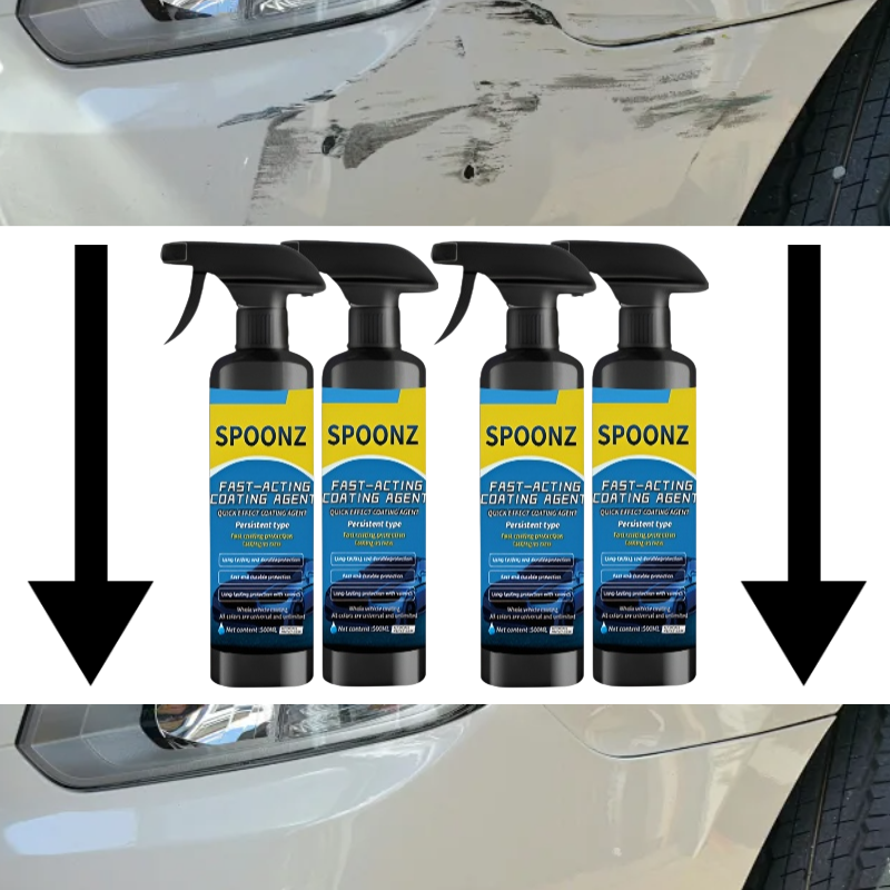 26년신상/자동차 나노 코팅제 코팅제+녹 제거+스크래지 복원 3in1 SPOONE (노즐 타월 스펀지 세트 포함) 16,800원