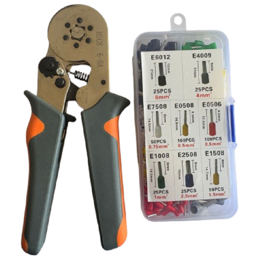 디와이툴즈 6구 펜홀 압착기 터미널 400개 세트, 1세트 19,100원