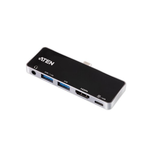 ATEN UH3238 5포트 USB-C 멀티허브 도킹 스테이션 (충전 포트 내장) 33,000원