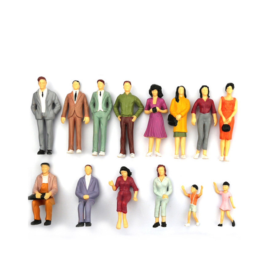 미스토토 컬러 사람 인체 모형 테라리움 디오라마 건축 재료, m509_1:300(약0.7cm)-25P, 1개 2,690원