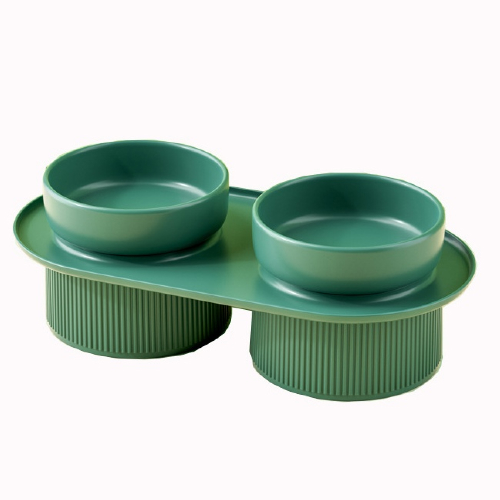 캣킷 반려동물 오브제 도자기 밥그릇 식기, 1개, 그린 23,900원