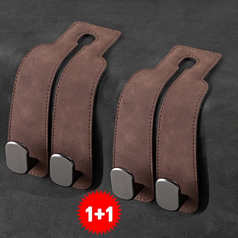 차량용 헤드레스트 후크 자동차 뒷좌석 가방 걸이 고리 스웨이드 2P 8,340원