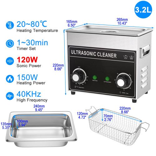 초음파세척기 클리너 안경 귀금속전용  1L 30L 청소기 600w 900w 휴대용 청소 쥬얼리 기계 40KHZ 울트라 소닉 세탁 목욕 134,750원