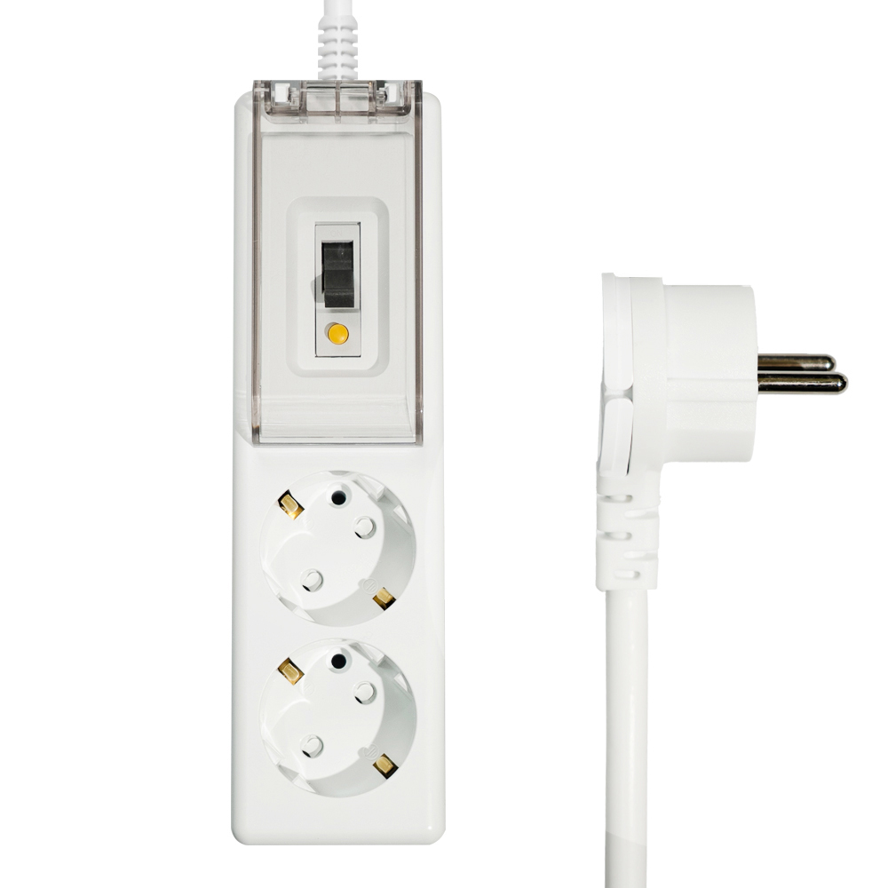 써지오 고용량 납작 슬림 안전 멀티탭 2구 DH-3029-NM, 화이트, 1개, 2.5m 22,900원