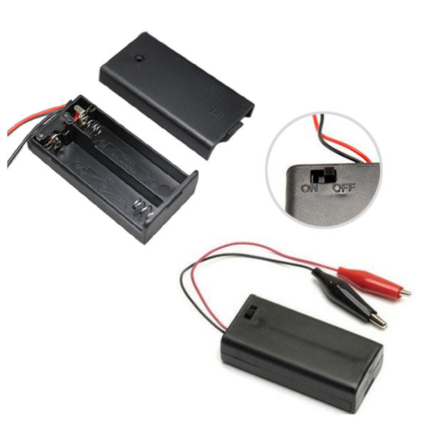 AA 2구 스위치 커버O 건전지 끼우개 5개입 홀더 전기재료 과학실험 4,500원