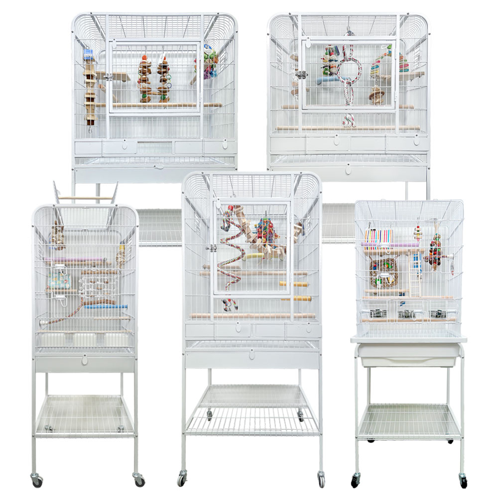 고객님들과 함께 만든 프리미엄 앵무새 새장 안전하며 먹이통 횃대가 포함 202,000원