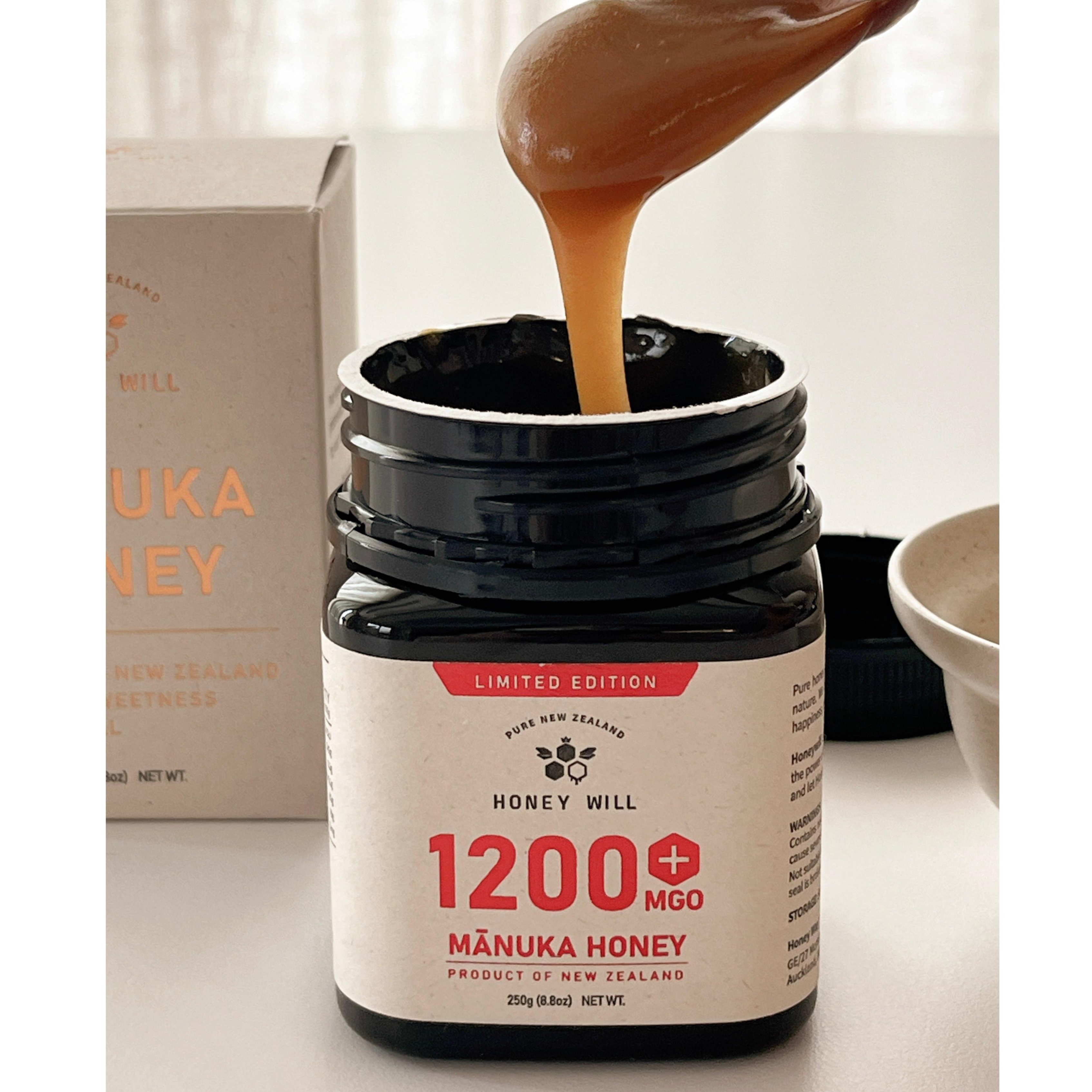 허니윌 마누카꿀 MGO1200, 리미티드 에디션, UMF25+동일수치, 뉴질랜드 프리미엄 마누카 허니 189,000원
