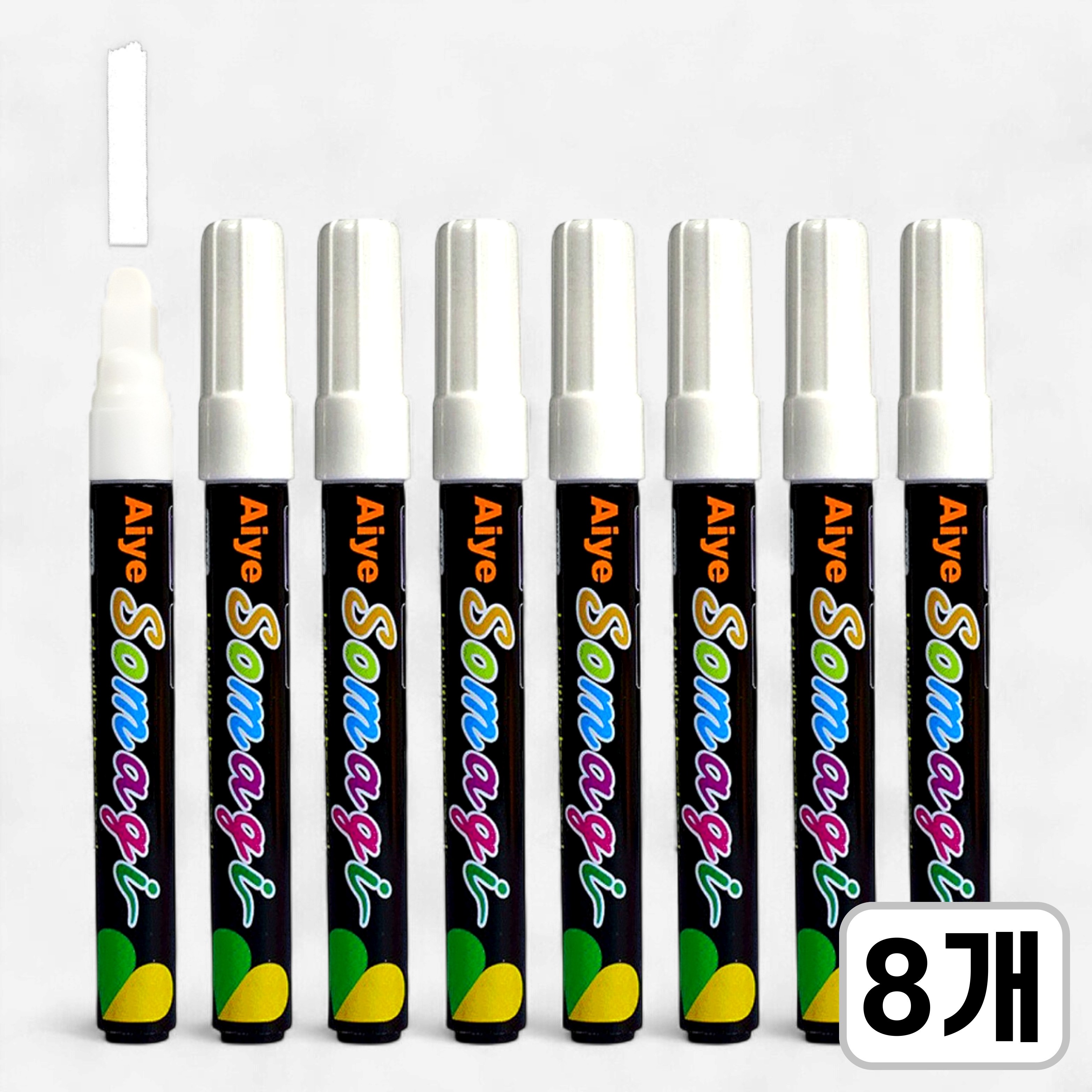 지워지는 블랙보드마카 윈도우마카 7mm, 8개입, 화이트 11,900원