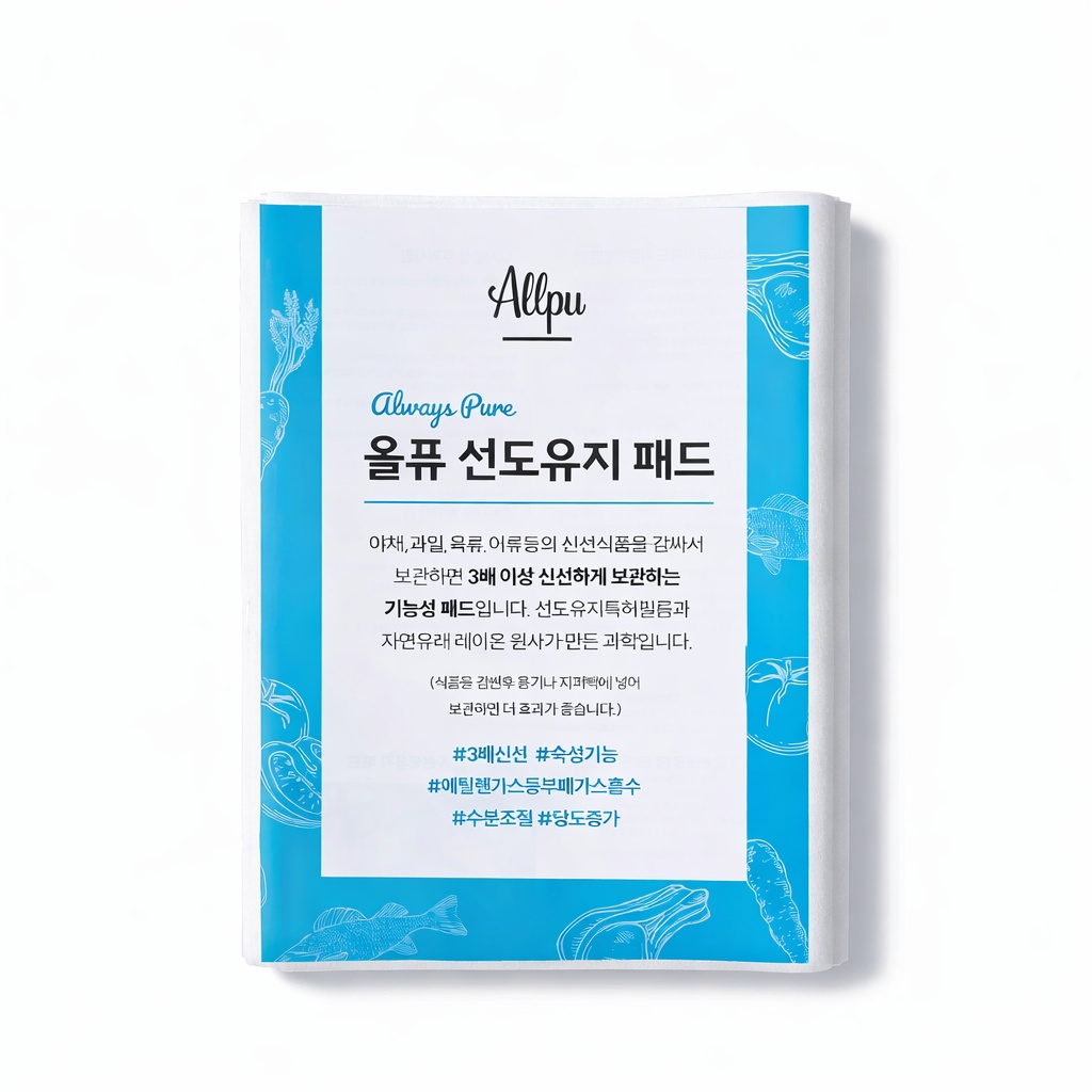 식당등 전문가용 숙성지 선도유지패드 3배 신선 회 생선 육류 야채 과일 신선도유지 프리미엄 표준사이즈 27cm*45cm 53,920원