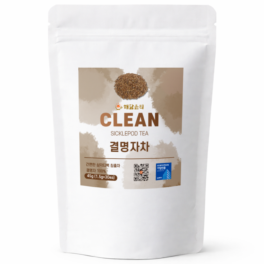 해담은티 국산 볶은 결명자차 생분해 삼각티백, 1.5g, 1개, 30개입 8,800원