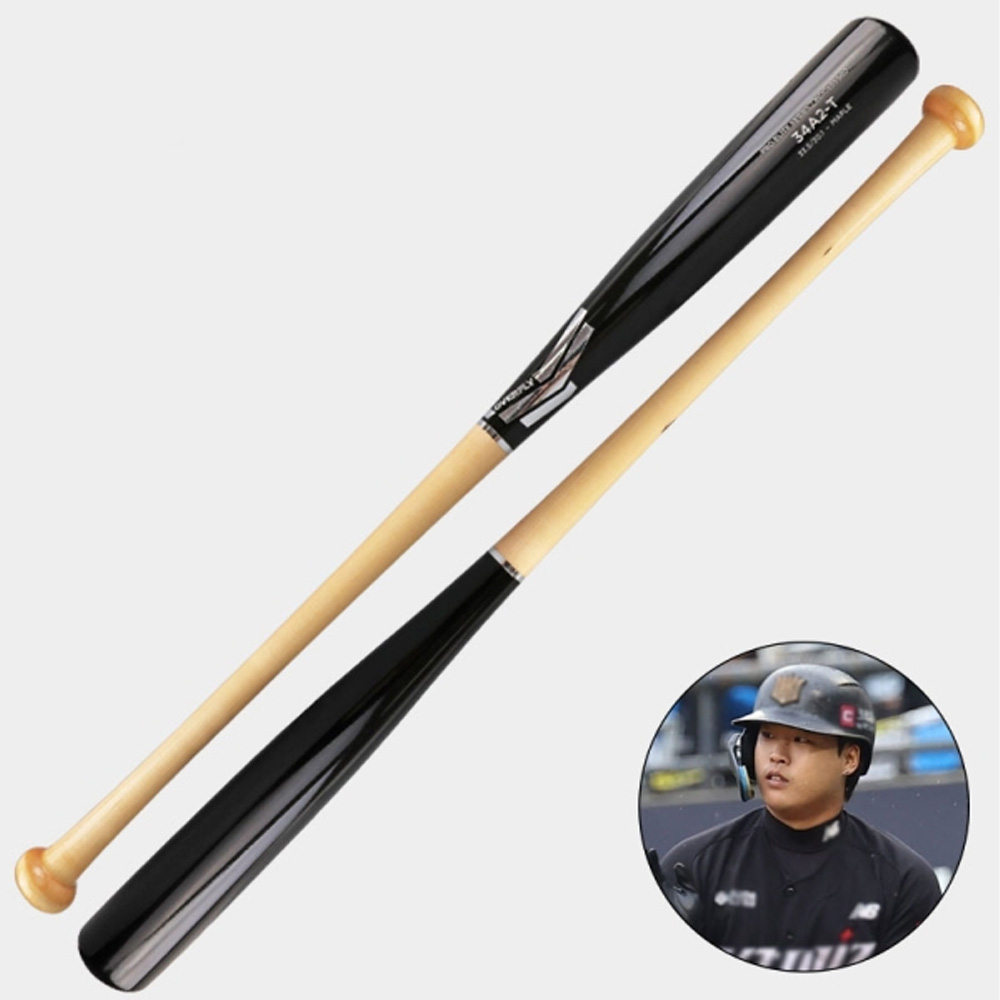 오버플라이 프로 엘리트 메이플 나무배트 강백호 모델 블랙/네츄럴/실버로고 34A2 300,000원