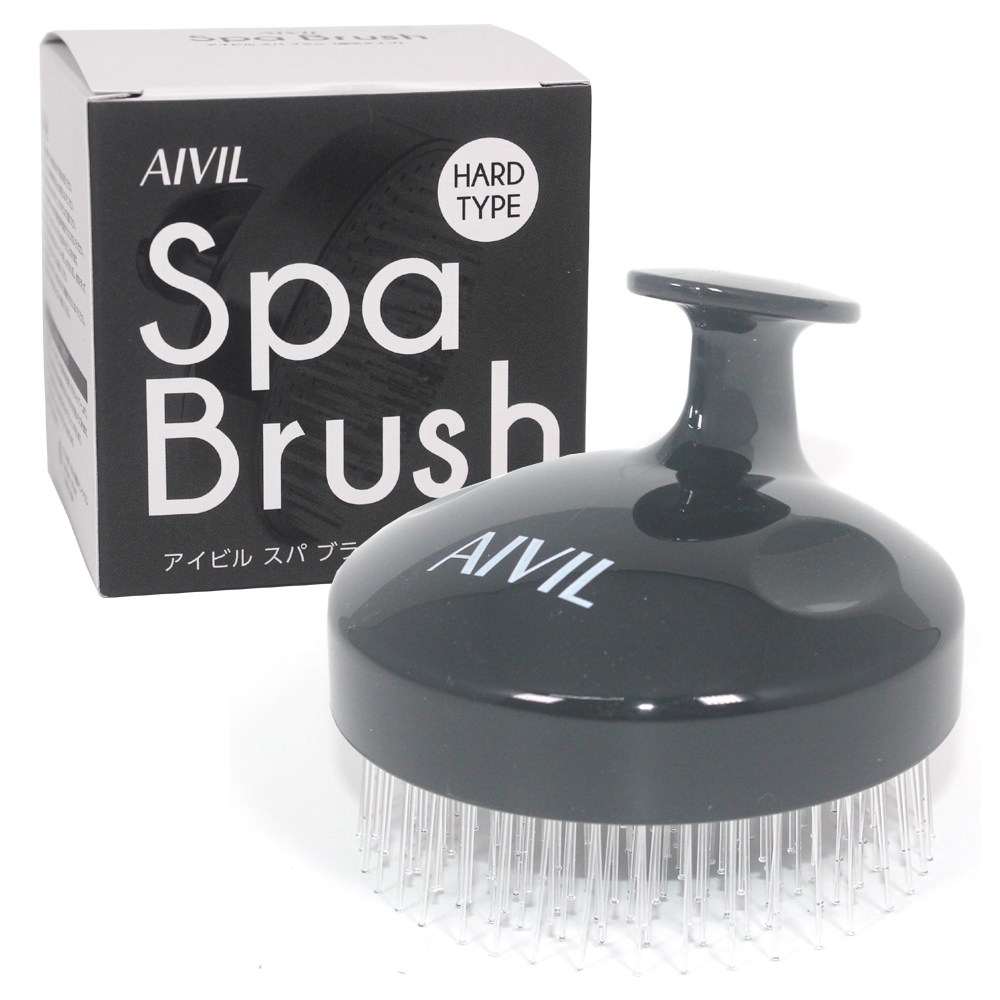 아이빌 AIVIL 스파 브러쉬 (나일론핀브러쉬) 검정 하드타입(일본 직수입 정품) 두피와 모공을 깨끗하게 샴푸부러쉬 두피브러쉬 25,000원