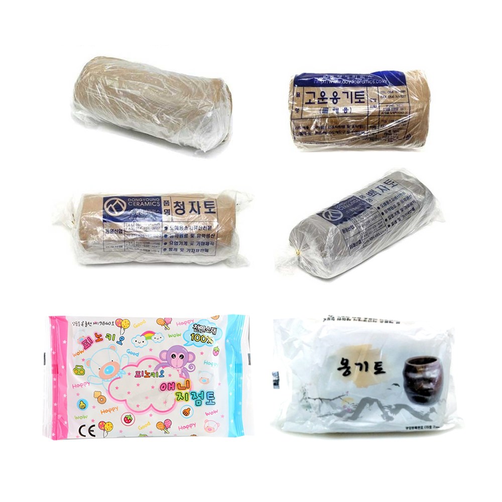 피노키오 애니지점토 옹기토 고운옹기토 청자토 백자토 모음(대용량) 찰흙 점토 8,550원
