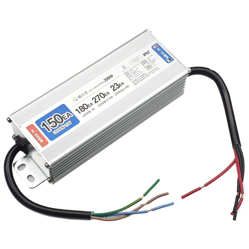 BEST 국산 방수형 LED 안정기 SMPS 200W DC12V, 1개 29,060원