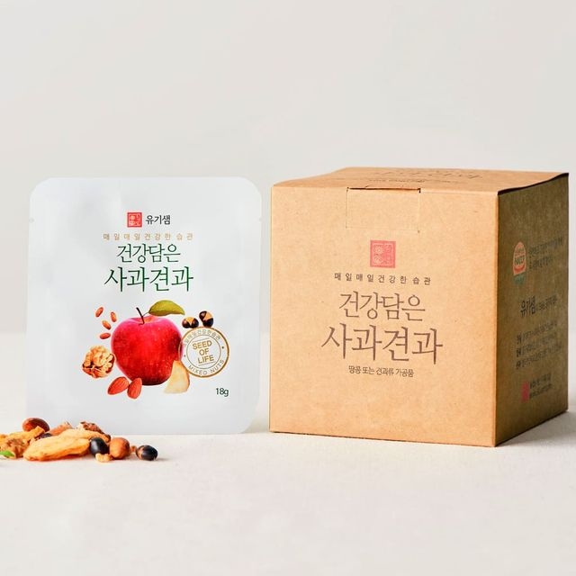 유진오피스 사과 견과 가벼운 휴대용 견과류 개별포장 견과 소포장 건강 간편 하루견과 견과소 고소한 볶은 43,500원