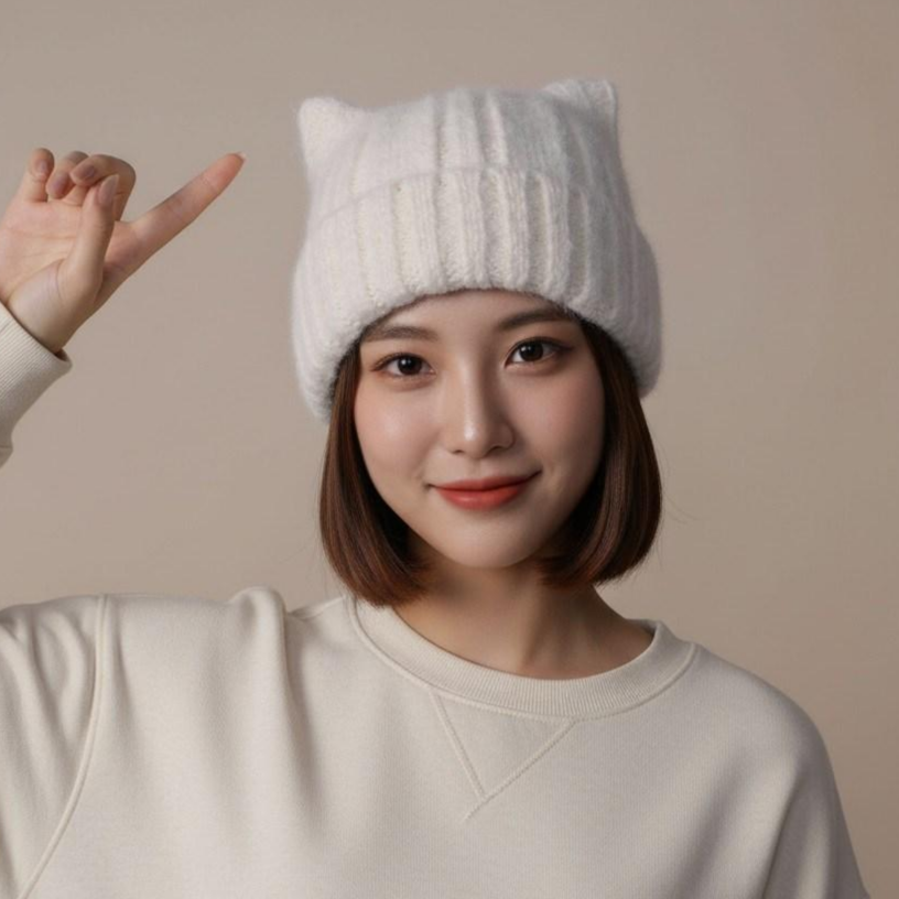 라베사 캣비니 뿔비니 겨울 비니 남녀공용 14,800원