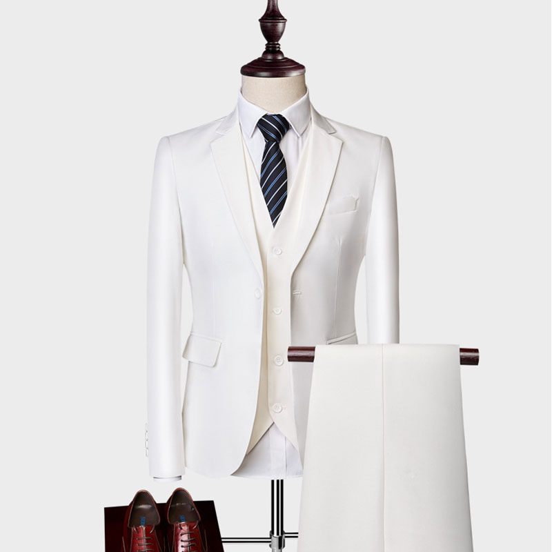 FANSYLI 남성 정장 세트 봄가을 신상 슬림 정장자켓+조끼+정장바지 쓰리피스 클럽 비즈니스 캐주얼 정장세트 W2410O05 31,990원